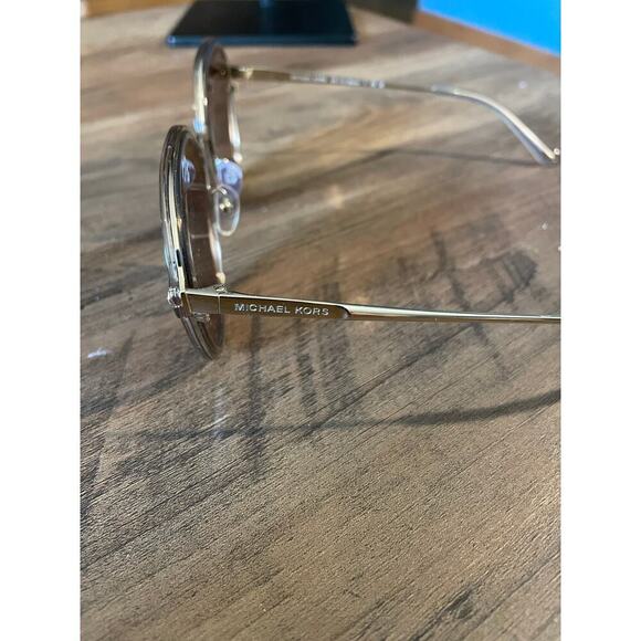 Michael Kors Abstract Round Gold Sunglasses - Picture 2 of 6